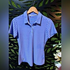 Adidas ClimaCool Short Sleeve Golf Athletic Polo Shirt, Purple, Women’s Size S